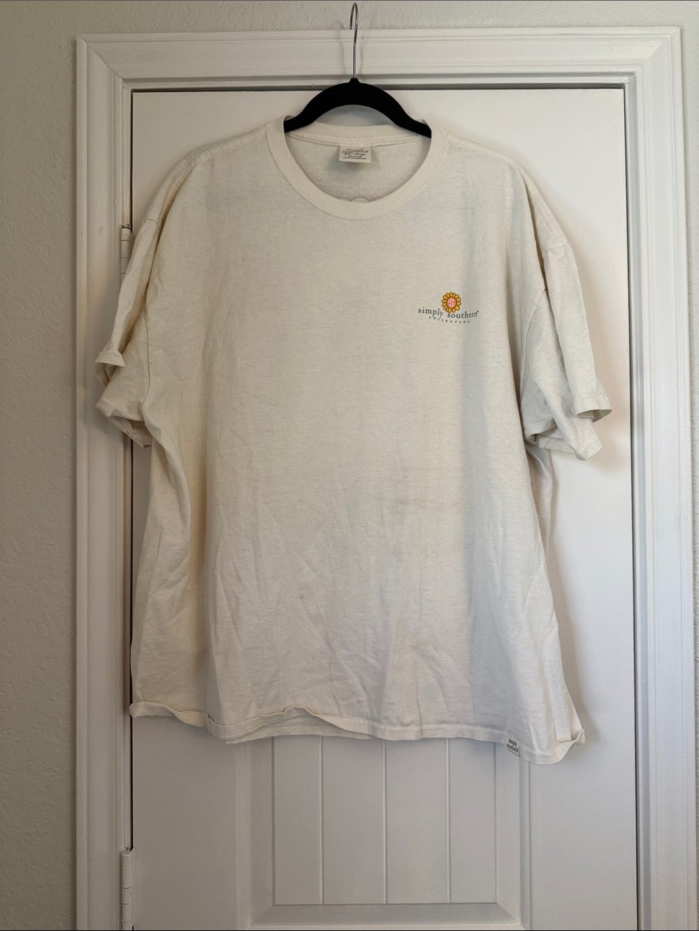 Simply Southern Cream Short-Sleeve Crewneck T-Shirt